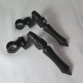 Hk Moto- Black 360 Adjustable Peg Mounting Kit Stick Footpeg For Goldwing Vtx1300 Shadow Valkyrie Triumph Equipped W Inch 1