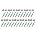 25set 15x11 6mm Cam Locking Screws With M6x40mm Furniture Connecting Fitting Bolts Dowels For Splicing Assembly Of Table 