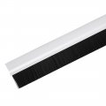 Uxcell Self-adhesive Door Bottom Sweep White Plastic W 1 2-inch Black Pvc Soft Brush 39-inch X 2 1-inch