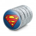 Superman Classic S Shield Logo Tire Rim Wheel Aluminum Valve Stem Caps