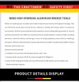 Wedo Non-sparking Torx Screwdriver With Non-slip Handle Spark-free Safety Tool Aluminum Bronze Din Standard Bam Fm Certificate