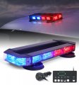 Lumenix Rooftop Strobe Beacon Lights Bar Red Blue Led Emergency Police Traffic Lightbar With Heavy-duty Magnetic Base Safety 