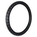 Gripper Series Black Custom Steering Wheel Cover 38011 Universal Fit For Cars Soft Slip Resistant Ribbed Cushion Grip 15 In 