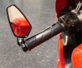 Smt-7 8 22mm Universal Cnc Aluminum Arrow Bar End Side Black Mirrors B01mdryin6