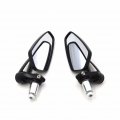 Smt-7 8 22mm Universal Cnc Aluminum Arrow Bar End Side Black Mirrors B01mdryin6