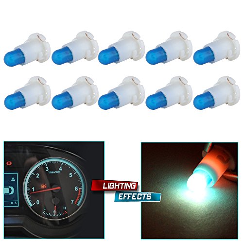 blue cciyu 4 Pack Blue T3 LED Neo Wedge A/C Climate Control Light Bulb Lamp 