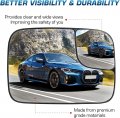 Passenger Side Mirror Replacement Glass With Backing Plate Heated Compatible 2005-2009 Dodge Ram 1500 2500 3500 W Blind Spot