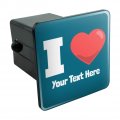 Personalized Custom I Love Heart Name Here Tow Trailer Hitch Cover Plug Insert