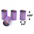 Superman Super Kid Shield Logo Tire Rim Wheel Aluminum Valve Stem Caps