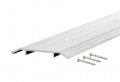 Aluminum Commercial Flat Profile Threshold Silver 72 In Ul Fire Rated Heavy Traffic Ada Wheelchair Accessible Blocks Drafts 