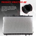 Dpi 2388 Factory Style 1-row Cooling Radiator For Elantra Tiburon 0l 2 7l At 01-08 Aluminum Core