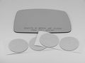 05-08 Tiburon Passenger Side Mirror Glass W O Backing Plate Comes With Adhesive Usa 