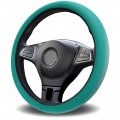 Car Steering Wheel Cover Ombre Light Teal Turquoise Elastic Stretch Sponge Wheels Protective For Vehicles Trucks Suvs Universal 