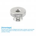 Uxcell Knurled Thumb Nuts 8pcs M6 Carbon Steel Nut High Head Through Hole For 3d Printer Part Silver