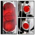 Acanii For 1988-1998 Chevy Gmc C K C10 Silverado Sierra Suburban Tahoe Chrome Tail Lights Brake Lamps G2 Left Right
