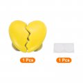 Uxcell 2pcs Toilet Tank Button Pusher Love Heart Shaped Flushing Replacement Part For Women Long Nail Yellow