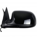 Black Left Side Mirror Fit For 2007 Chevy Silverado 1500 Classic Smooth Glass Manual Fold Heated Turn Signal
