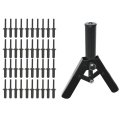 All-carb 41 Pc Plastic Rivet Gun Set Riveter Hand Tool With 40pcs Poly Rivets Suitable For Automotive Applications