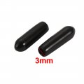 Uxcell 150pcs 3mm Inner Dia Pvc Flexible Vinyl Cap Screw Thread Protector Cover Black