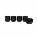 20pcs Black Open End Lug Nuts Metric 14x1 5 Thread Size 0 81 Length Cone Conical Taper Acorn Seat 19mm 3 4 Hex Head Compatible