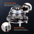 Ocpty 1pc New Premium 513307 Front Right Wheel Bearing And Hub Assembly Fit For 5-lug With Abs 2009 2010 2011 2012 2013 2014
