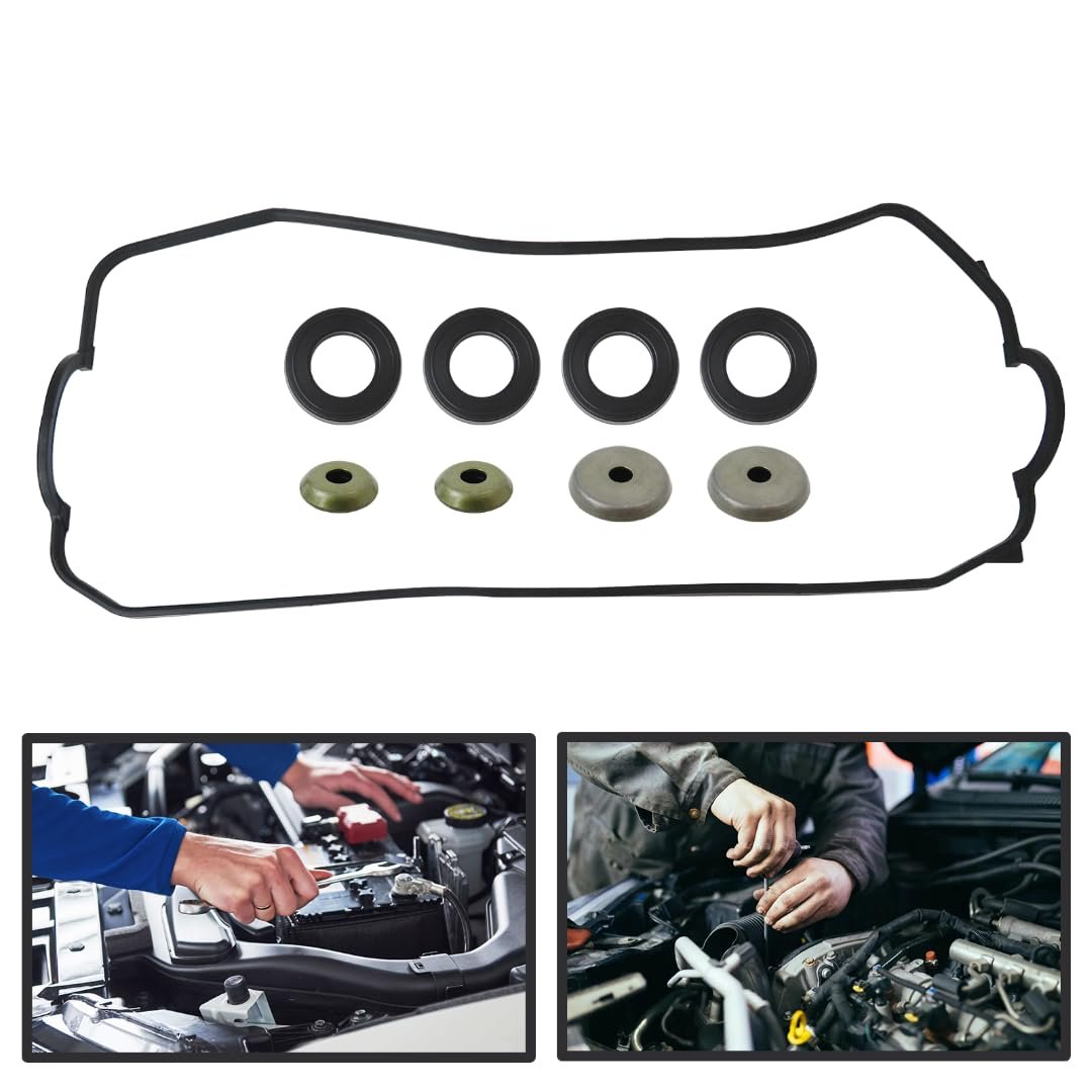 Valve Cover Gasket 4 Spark Plug Tube Seals Grommets For Honda Del Sol S 1 5l D15b 1993-1995 Replace Vs50326r Ma-4216904224