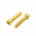 Uxcell 12 Pcs Gold Tone Metal 6mm Thread Dia Hexagon Bolts Screws For Motorcycle