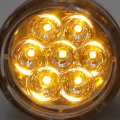 Httmt- Rear Clear Running Brake Turn Signal Light Indicator Amber Compatible With 92-up H-d Sportster 883 1200 P N