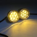 Httmt- Rear Clear Running Brake Turn Signal Light Indicator Amber Compatible With 92-up H-d Sportster 883 1200 P N