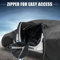 X Autohaux Car Cover For Tesla Model Y 2020-2023 210d-pu Oxford Outdoor Full All Weather Waterproof With Driver Door Zipper