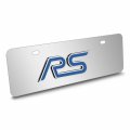 Ipick Image Made For Ford Focus Rs 3d Logo 12 X 4 25 European Look Chrome Half-size Stainless Steel License Plate