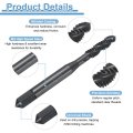 2pcs Spiral Flute Thread Taps 10-24 Unc H2 Machine Threading Tap Bit Nitrided Coated Screw Tapping Repair Tool M2 High-speed