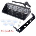 Sidaqi 24 Led 9 5 White Traffic Advisor Strobe Lights Bar With 18 Flash Patterns Law Enforcement Emergency Hazard Warning