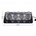 Sidaqi 24 Led 9 5 White Traffic Advisor Strobe Lights Bar With 18 Flash Patterns Law Enforcement Emergency Hazard Warning