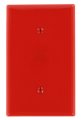 Leviton 80719-r Single Gang Wallplate Blank Red 
