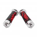 Httmt Xh4071- Comfort Red Gel Hand Grips 25mm 1 For Sportsbike Motorcycle Atv Ktv Cb 