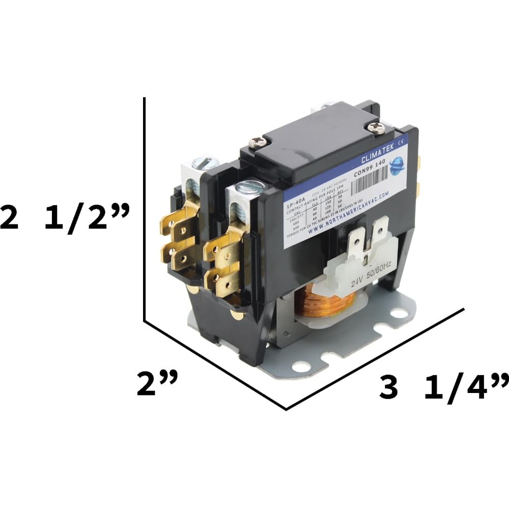14306502 Climatek Upgraded Condenser Contactor Relay 1 Pole Replaces Heil