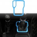 Gear Shift Panel Cover Trim For Jeep Wrangler Jl Jlu And Gladiator Jt 2018 Up Light Blue Interior Accessories Sport X Sahara 