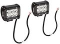2 Pack 4 In 18w 6 Cree Xenon White Led Spot Fog Lights Ip67 Waterproof Head Running For Truck Yacht Car 30 Degrees Beam 