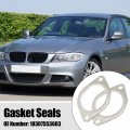 X Autohaux 2pcs Car Exhaust Pipe Flange Gasket Seal For Bmw E60 E71 E82 E88 E90 2010-2013 18307553603
