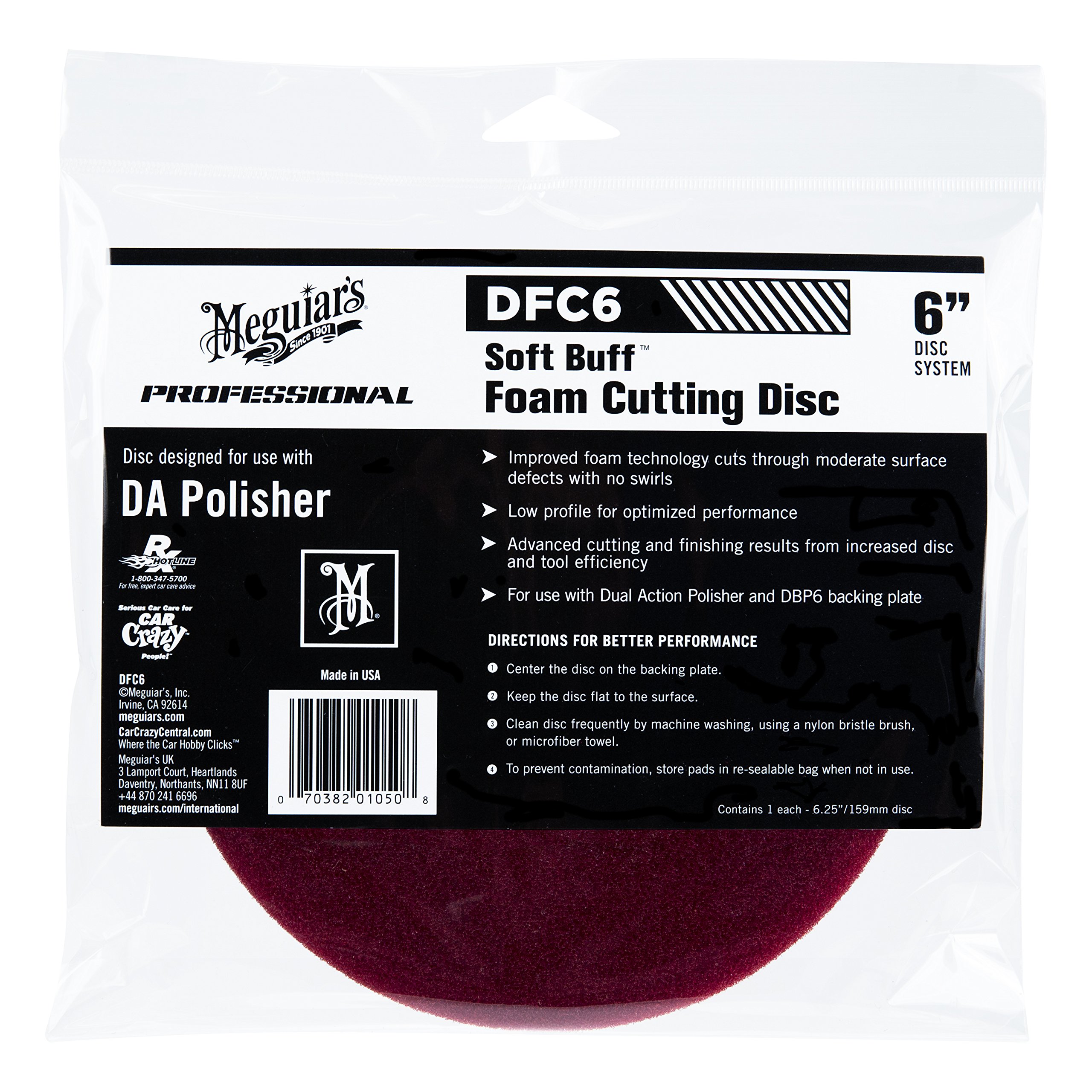 Meguiar S Dfc6 6 Da Foam Cutting Disc