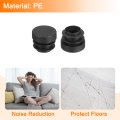 12pcs Round Plastic Hole Plug 0 75 Dia Rubber End Caps Pipe Tube Inserts Blanking For Chair Legs Metal Post Furniture Black