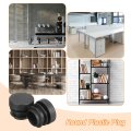 12pcs Round Plastic Hole Plug 0 75 Dia Rubber End Caps Pipe Tube Inserts Blanking For Chair Legs Metal Post Furniture Black