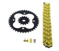Fits Honda Trx250r 250r 520-96 Yellow Non O Ring Chain Sprocket Black 14 38 