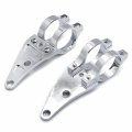 Httmt Chrome 39mm Turn Signal Clamps Headlight Mount Bracket Fork Ear Chopper Cafe Racer Black For Universal Cbr Kawasak Suzuk