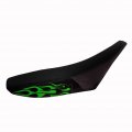 Verde Powersports Vps Seat Cover For Suzuki Ts250 Fits 1970 1971 1972 1973 1974 1975 1976 Green Flame Dirtbike Black Atv 