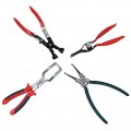 Anxingo 4pcs Fuel Line Pliers Set Hose Removal Plier Fuel Filter Caliper Hose Pipe Clamp Clip Grip For Auto Maintenance With