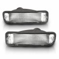 Amerilite For Toyota Tacoma 4wd 1995-1997 2wd 95-2000 Clear Chrome Bumper Lamp Turn Signal Lights Pair Passenger And Driver