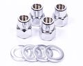 Gorilla Automotive 73077smb Short Mag Open End Lug Nuts 7 16 Thread Size 