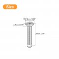 Uxcell M5x25mm Oval Head Phillips Machine Screws 25pcs 304 Stainless Steel Slightly Raised Countersunk